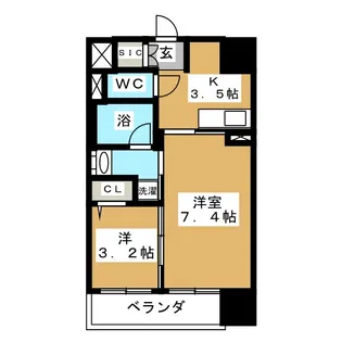 バリューエクセ【5階】の間取り