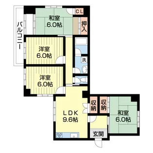 パークシティ諏訪【5階】の間取り