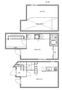 東京都北区王子5【マンション】の間取り
