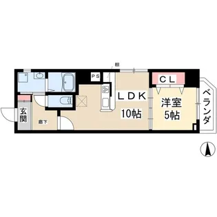 愛知県名古屋市中川区山王3【マンション】の間取り