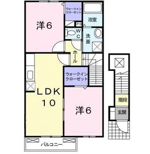 広島県呉市押込5【アパート】の間取り