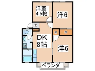 わかばハイツ【2階】の間取り