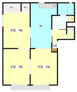 パークサイドリラ E棟【2階】の間取り