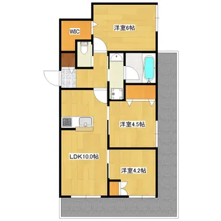 Vent Vert~ヴァンヴェール~【2階】の間取り