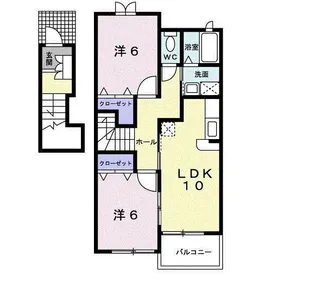 プリムローズ【2階】の間取り