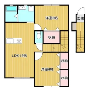岡山県岡山市南区芳泉4【アパート】の間取り