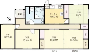 東京都稲城市東長沼【一戸建】の間取り