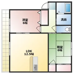 シャンテA棟【2階】の間取り