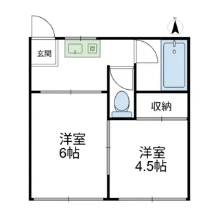 エリカハイツ【2階】の間取り