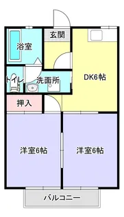 フレグランス西新田【2階】の間取り