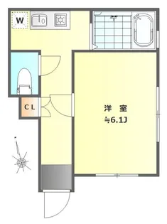 タウンハウス東中野【1階】の間取り