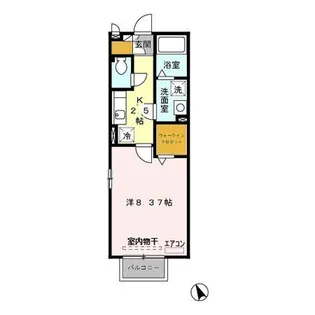 フランマリエ【1階】の間取り