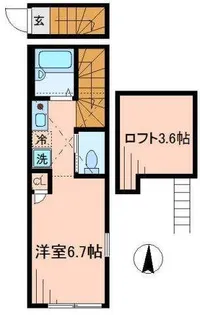 東京都葛飾区新小岩1【アパート】の間取り