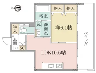 (シニア限定)ヘーベルヴィレッジ野方~ラ・フェリーチェ~【4階】の間取り