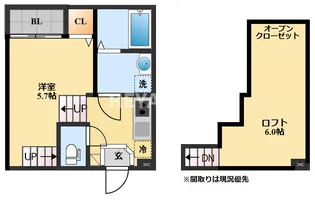 modern palazzo大村litmus【1階】の間取り