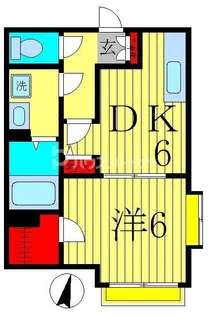 ピソほわいと【2階】の間取り
