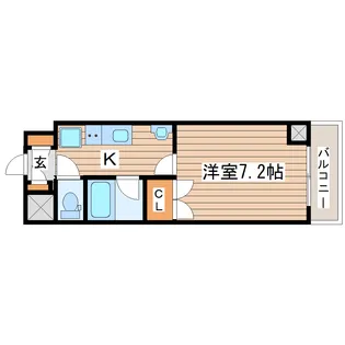 ソレイユハイツ泉中央【3階】の間取り