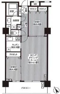 グランピラー高井戸【10階】の間取り