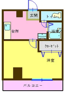 ハピネス藤川【5階】の間取り