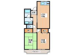 メゾン豊野A棟【2階】の間取り