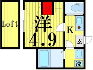 1Kの間取り画像