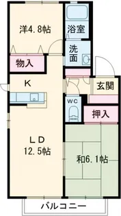 エクセルメゾン G棟【1階】の間取り
