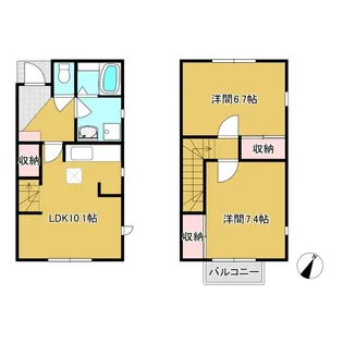 神奈川県厚木市林5【一戸建】の間取り