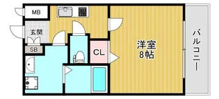 大阪府東大阪市長田西2【マンション】の間取り