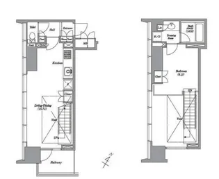 東京都港区高輪1【マンション】の間取り