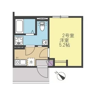 神奈川県横浜市神奈川区三ツ沢西町【アパート】の間取り