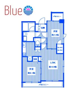 パール蒔田【11階】の間取り