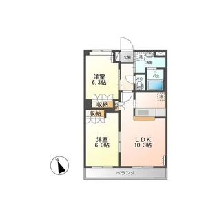 アルト キオーマ【1階】の間取り