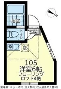 ユナイト大倉山サンティの杜【1階】の間取り