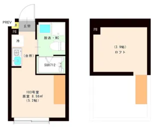 ハーモニーテラス平井X【1階】の間取り