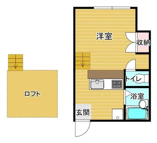 ハピネス山中【1階】の間取り