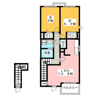 サンリットI【2階】の間取り