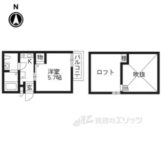 ロフティ四条大宮【2階】の間取り
