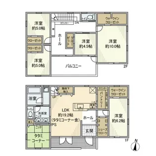 千葉県佐倉市大蛇町【一戸建】の間取り