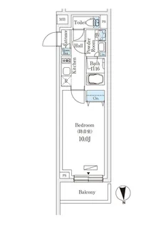 プラネソシエプラス桜台【3階】の間取り