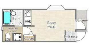 FUJISTA幡ヶ谷III【1階】の間取り