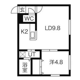 ラ・シュエット江別【3階】の間取り
