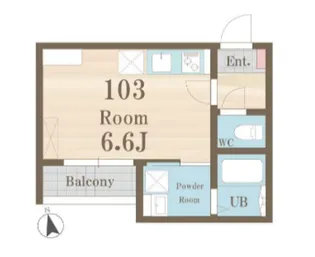 新小岩モコプル【1階】の間取り