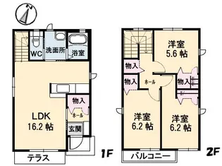 ESPOIR(エスポワール)【1階】の間取り