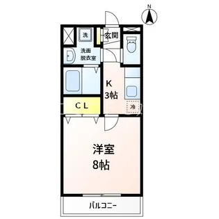 鹿児島県姶良市加治木町木田【アパート】の間取り