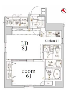 Log銀座東【2階】の間取り