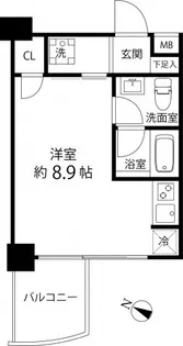 マーレ横浜白金【7階】の間取り