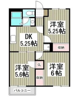 クレセントハイム【2階】の間取り