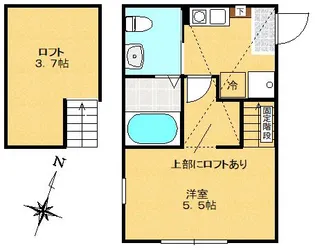ユーリス北里【2階】の間取り