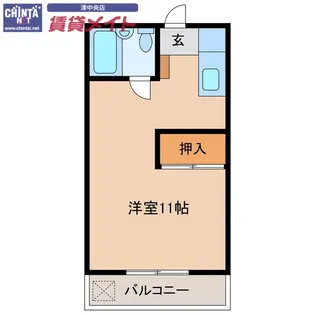 サカエハイツ【2階】の間取り