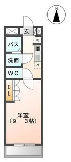 シャンテ 加納【1階】の間取り